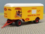 1/87 Brekina 2achs Kofferanhänger Circus Pinder Visite du ZOO