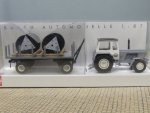 1/87 Busch Traktor Fortschritt ZT 303 mit Anhänger + Kabelrollen 42825