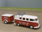 1/87 Brekina # 0884 VW T1 b VW Classic 2002 mit Anhänger