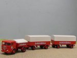 1/87 Brekina Büssing LU 11 Feldschlößßchen Bier BS Zugmaschine + 2 Anhänger
