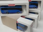 1/87 Wiking Händlerpackung MB O 404 RH Reisebus blau 5 Modelle 713 01