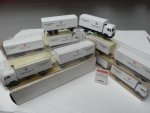 1/87 Wiking Händlerpackung MB NG Dragoco Planen-Hängerzug 5 Modelle 455 10