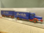 1/87 Wiking Krupp Titan Alfred Mader Koffer Hängerzug Sondermodell 209378