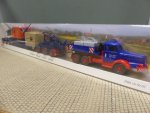 1/87 Wiking Krupp Titan Alfred Regel 6achs Tieflader + Bagger Sondermodell 16-50-02