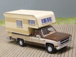 1/87 Brekina Chevrolet C20 Camper braun/elfenbein 19664