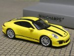 1/87 Minichamps Porsche 911 R 2016 gelb mit schwarzen Streifen 870 066222