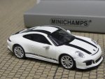 1/87 Minichamps Porsche 911 R 2016 weiss mit schwarzen Streifen 870 066226