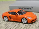 1/87 Minichamps Porsche 718 Cayman 2016 orangerot 870 065221