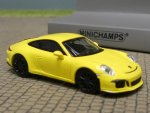 1/87 Minichamps Porsche 911 R 2016 gelb Räder schwarz 870 066224