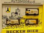 1/87 Brekina Becker Bier VW T1b MB 319 VW T2 Set Sondermodell Reinhardt