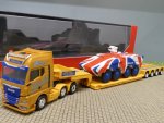 1/87 Herpa MAN TGX GX 6x2 Tieflade-SZ mit GTK Boxer England Spedition Steinle 316439