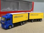 1/87 Herpa MAN TGX XXL SCHULT Spedition Wechsel-Gardienenplanen-Hängerzug 154604