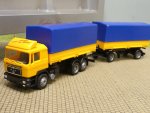 1/87 Herpa MAN F90 Koch Spedition Wechselpritschen-Hängerzug