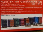 1/87 Busch Bausatz Paletten mit Getränkekisten 1814