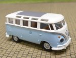 1/87 Brekina # 1601 VW T1 Samba weiß/hellblau Exportstoßstange 31833