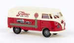 1/87 Brekina # 2343r VW T1b Tekno DK, Stoßstangen rot-selten! Kasten 32780