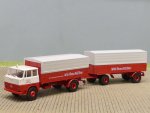 1/87 Brekina Henschel HS 16 Brau AG Österreich Planen-Hängerzug