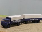 1/87 Brekina Henschel HS 16 Dachser Spedition Planen-Hängerzug 8251