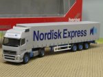 1/87 Herpa Volvo GL XL Nordisk Express Gardinenplanen-Sattelzug 150613