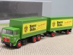 1/87 Albedo MAN F80 Barre Bräu Koffer-Hängerzug