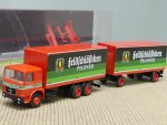 1/87 Albedo MAN F80 Feldschlößchen Pilsner Koffer-Hängerzug