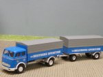 1/87 Brekina MB 334 Deutrans Spedition VEB Planen-Hängerzug