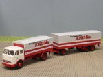1/87 Brekina MB 334 EKU Erste Kulmbacher Brauerei Planen-Hängerzug