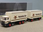 1/87 Albedo MAN F90 kurzes Fahrerhaus Bischofshof Bier Koffer-Sattelzug