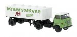 1/87 Brekina IFA W 50 Wernesgrüner Bier, Sattelzug 71214