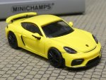 1/87 Minichamps Porsche Cayman GT4, 2019 gelb 870067602