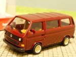 1/87 Herpa VW T3 Bus mit BBS-Felgen weinrot 420914