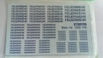 1/87 Müller Decals Feuerwehr Schriftzüge blau 1508 148