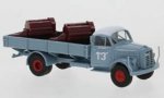 1/87 Brekina Borgward B 4500 Pritsche mit Ladegut blaugrau #13 94306